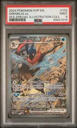PSA 9 MINT Greninja ex SVP 132 Pokemon Shrouded Fable Black Star Promo - Image 1