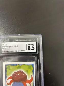 1998 Pokemon Merlin Series 1 #44 Gloom Sticker CGC 8.5 NM/MINT+ - Image 5