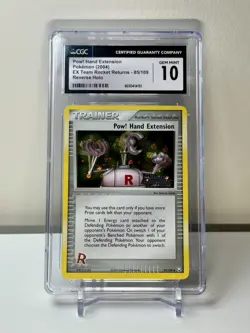 CGC 10 Pow! Hand Extension Team Rocket Returns 85/109 Holo STAMPED Pokemon - Image 1