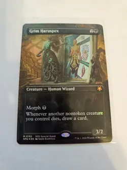 Grim Haruspex Borderless FOIL MTG SOS Special Guest Nm/M - Image 1