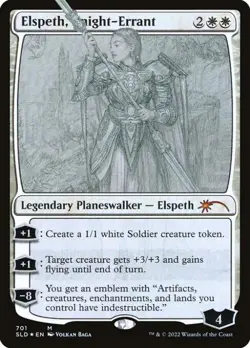 Elspeth, Knight-Errant 701 (Sketch Showcase) - Near Mint MTG Secret Lair - Image 1