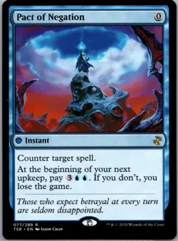 [4X]] MTG: Pact of Negation 77 (LP+): Time Spiral Remastered PLAYSET - Image 1