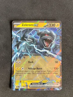 Pokemon TCG - Zekrom ex Double Rare SV: Black Bolt 034/086 NM - Image 1