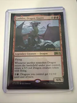Lathliss, Dragon Queen Core Set 2019 M19 Promo MTG 149 / 280 English Foil - Image 1
