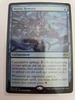 mtg, Mystic Remora Dominaria Remastered Foil NM - Image 1