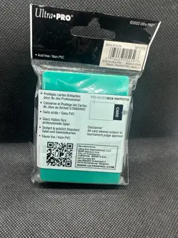 Ultra Pro Gloss 50ct Deck Protector Card Sleeves Standard 66mm x 91mm Aqua - Image 2