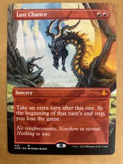 MTG 1x BORDERLESS Last Chance 435 Dominaria Remastered Magic the Gathering x1 NM - Image 1