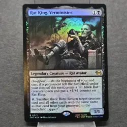 MTG Magic the Gathering Rat King Verminister Teenage Mutant Ninja Turtles Foil - Image 1