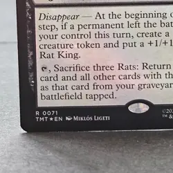MTG Magic the Gathering Rat King Verminister Teenage Mutant Ninja Turtles Foil - Image 5