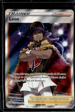 2020 Pokemon SWSH Vivid Voltage Leon #182/185 - Image 1