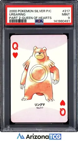 Pokemon 2000 Ursaring 217 Silver Playing Card Japanese PSA 9 - Image 1