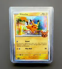 Pokemon TCG - 2023 Trick or Trade Stamped Pikachu 62/193 Holo Pack Fresh NM - Image 1