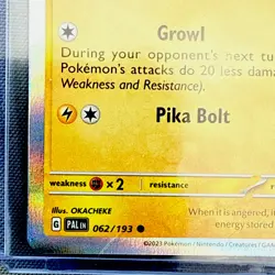 Pokemon TCG - 2023 Trick or Trade Stamped Pikachu 62/193 Holo Pack Fresh NM - Image 2
