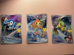 Pokemon TCG First Partner Series 1 Pack Turtwig Chimchar Piplup Holo - Image 1