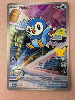 Pokemon TCG First Partner Series 1 Pack Turtwig Chimchar Piplup Holo - Image 2