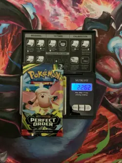 Really Heavy 22.62g Pokemon TCG Perfect Order Booster Pack Factory Sealed - Image 1