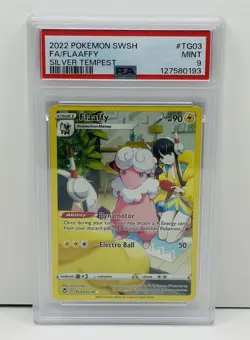 🔥2022 Pokemon SWSH Silver Tempest Flaaffy Full Art #TG03 PSA 9 MINT!🔥 - Image 1