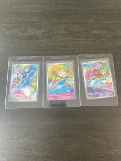 Pokemon First Partner Illustration Collection Gen 7 Starters Set of 3 NM - Image 1