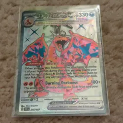 Pokemon TCG Charizard ex 215/197 OBF EN Full Art Holo English 330 HP - Image 2