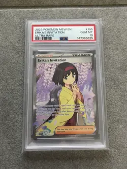 Erika’s Invitation # 196/165 | Pokemon TCG - 2023 MEW EN 151 | PSA 10 - Image 3