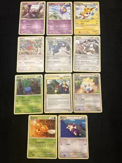 Lot 2: Heart Gold Soul Silver - Undaunted Set - 11 Cards - Pokemon 2010 - Image 1