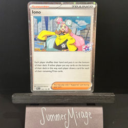 Iono 185/193 Tournament Collection Cosmos Holo Promo Stamped Pokemon Card - Image 1