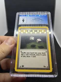 1999 Pokemon Fossil 1st Edition Gambler 60/62 CGC 9 Mint - Image 3