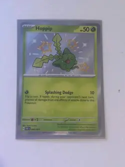 Hoppip - SV: Paldean Fates - Shiny Rare Holo Pokemon Card - Image 1