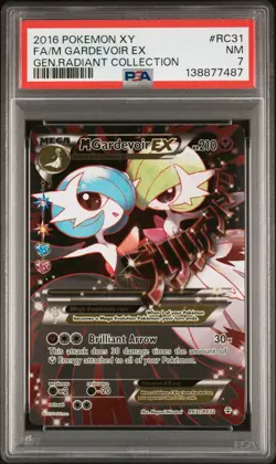 2016 POKEMON XY GENERATIONS RADIANT COLLECTION FULL ART/M GARDEVOIR EX PSA 7 - Image 1