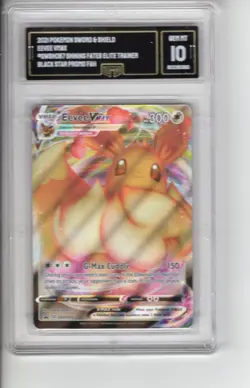 2021 EEVEE SHINING FATES SET RARE HOLO-FOIL POKEMON CARD PROMO #SWSHO87 GMA 10 - Image 1