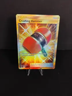 Pokemon Crushing Hammer 166/156 Ultra Prism Secret Rare Sun & Moon - Image 1
