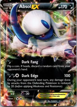 Pokemon TCG Absol EX XY62 Black Star Promo - Image 1