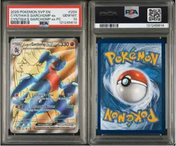 Pokemon 2025 Cynthia's Garchomp EX Premium Collection PSA 10 Black Star Promo - Image 3