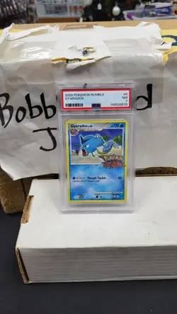 2009 GYARADOS POKEMON RUMBLE POKEMON TCG PSA 7 NEAR MINT NM #6/16 - Image 1