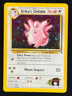 ERIKA'S CLEFABLE *Holo Rare* (NM) - Gym Heroes 003/132 - Pokemon TCG - Image 1
