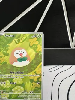 Pokemon TCG Perfect Order Rowlet 090/088 Illustration Rare Full Art Rare - Image 3