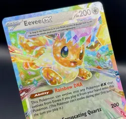 Eevee ex 075/131 Prismatic Evolutions Rainbow Double Rare Holo Pokemon Card NM/M - Image 3