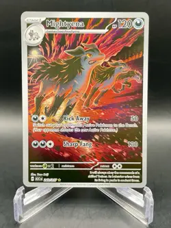 Mightyena 243/217 Ascended Heroes Illustration Rare Full Art Holo Pokemon TCG NM - Image 1