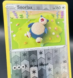 Snorlax 109/159 Crown Zenith [Reverse Holo] Asako Ito Artwork Pokemon Card NM/M - Image 3