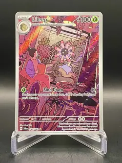 Lileep 145/142 Stellar Crown Illustration Rare Full Art Holo Pokemon Card NM/M - Image 1