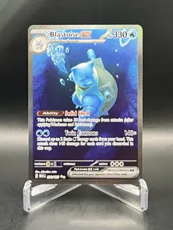 Blastoise ex 200/165 SV: 151 Special Illustration Rare Full Art Pokemon TCG NM/M - Image 1