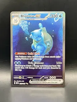 Blastoise ex 200/165 SV: 151 Special Illustration Rare Full Art Pokemon TCG NM/M - Image 5