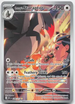 Larry's Staraptor 249/217 Illustration Rare Ascended Heroes Pokemon Near Mint - Image 1