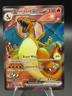 Pokemon TCG Charizard EX Ultra Rare Holo Card 183/165 Pokemon 151 - Image 1