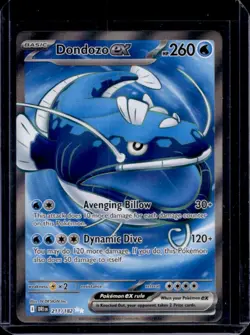 2025 Pokemon Destined Rivals Dondozo ex Full Art #211/182 - Image 1