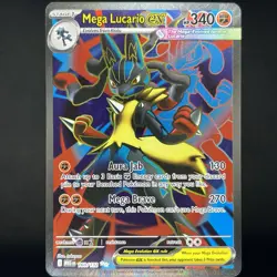 Pokemon TCG Mega Evolution Mega Lucario EX Ultra Rare Holo 160/132 NM - Image 1