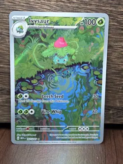 Ivysaur - Illustration Rare SV: Scarlet & Violet Pokemon TCG 151 167/165 2023 NM - Image 1