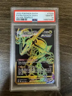 Pokemon Rayquaza VMAX TG29/TG30 Silver Tempest Secret Rare Holo PSA 10 - Image 1