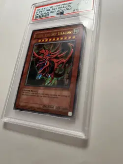 SLIFER THE SKY DRAGON #001 PSA 6 Graded Yugioh! Card Promo ENG. Game Boy Advance - Image 3