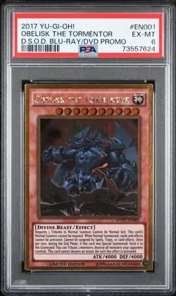 YuGiOh! Obelisk The Tormentor D.S.O.D Blu-Ray/DVD Promo MVPC-EN001 PSA 6 EX-Mint - Image 4